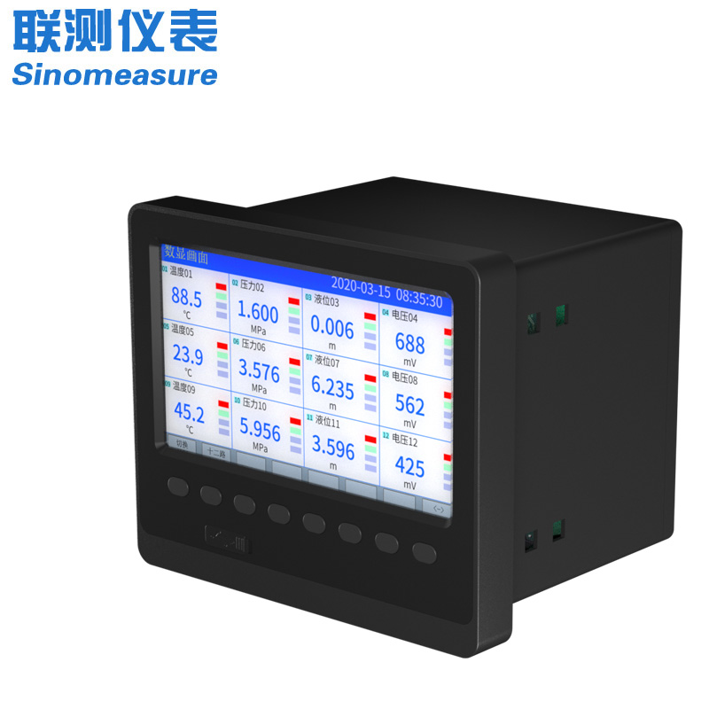 聯(lián)測_SIN-R6000C/4000C_1~48路可選_7英寸寬屏_彩色/藍(lán)屏_無紙記錄儀_溫度_壓力_多種參數(shù)_