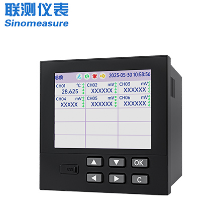 聯(lián)測_SIN-RN3000-1_18 路萬能模擬輸入 3.5 英寸彩色液晶屏無紙記錄儀_溫度_壓力_多種參數(shù)